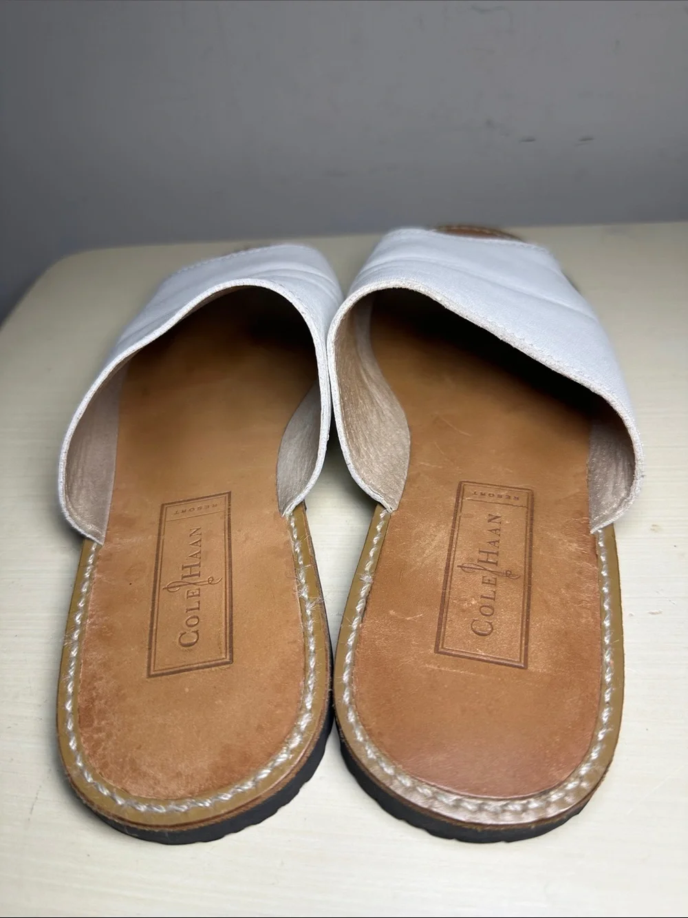 Cole Haan white leather